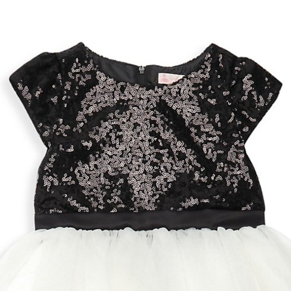 Tutu Couture Girl's 2T &3T Sequin Tulle Dress
